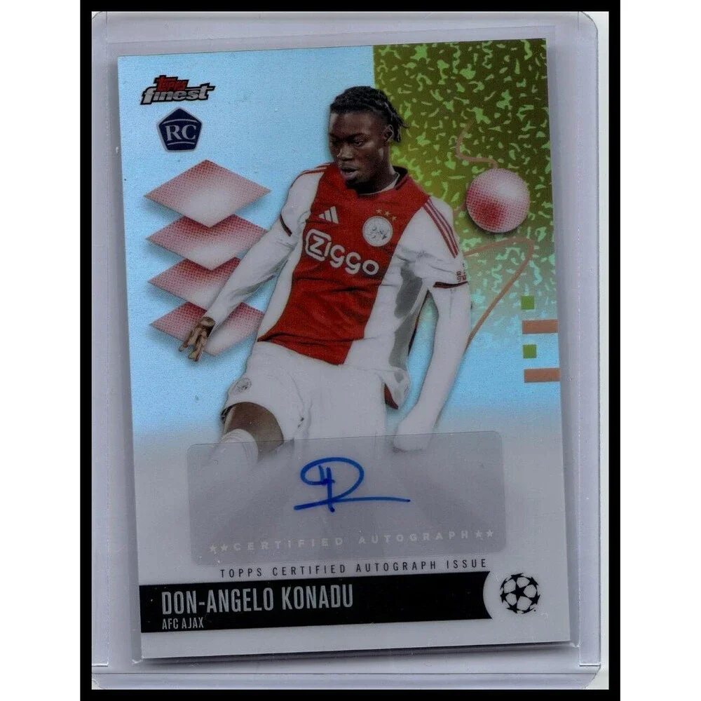 2026 Topps Finest Uefa Champions Don-Angelo Konadu Silver Rookie Auto Ajax